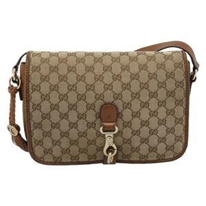 Gucci GG Canvas Shoulder Bag Beige